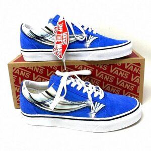 🍃 Sale 🍃 VANS Old Skool Warp Nebulas Blue Suede VN0A4U3B21P 8 Size Women's